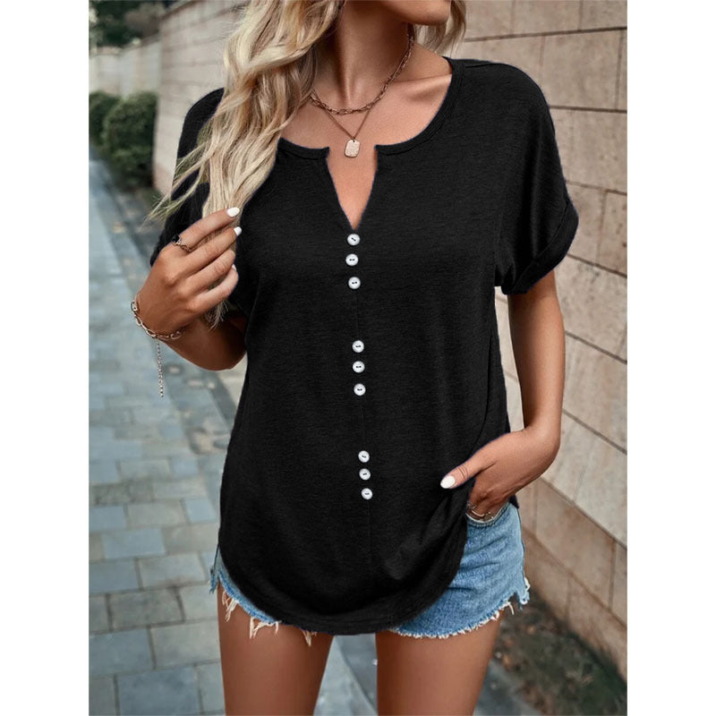 Summer Casual V-Neck Top
