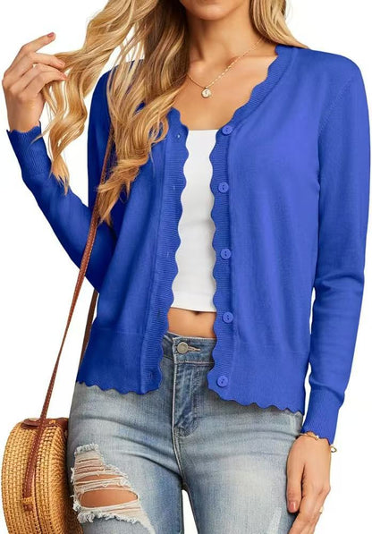 Fashion Short Knitted Cardigan Coat