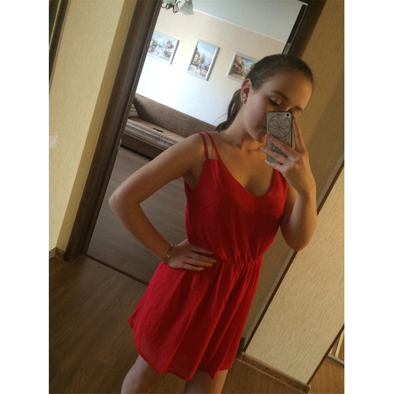 Sleeveless chiffon dress