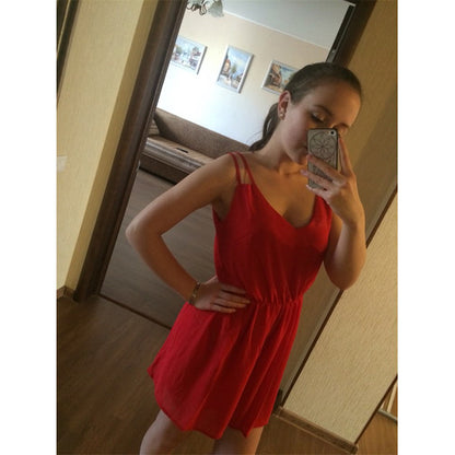 Sleeveless chiffon dress