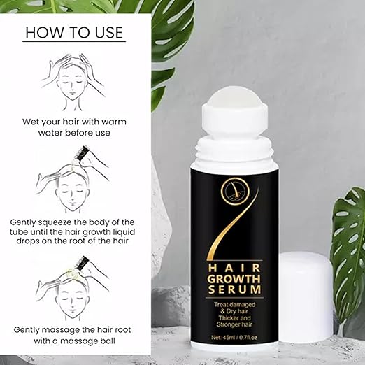 Hair Growth Serum (Roll On) | Treat Damaged & Dry hair into Thicker and Stronger