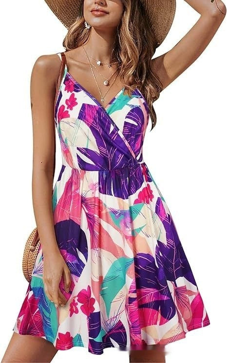 V-neck Strap Beach Skirt