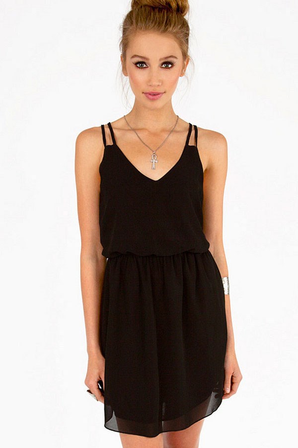 Sleeveless chiffon dress