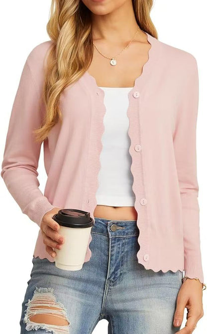 Fashion Short Knitted Cardigan Coat