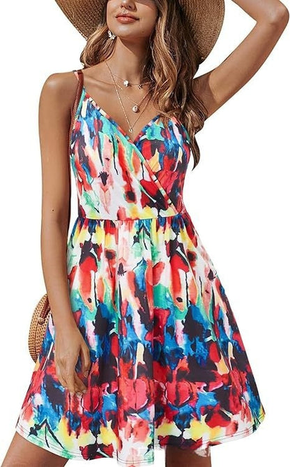 V-neck Strap Beach Skirt