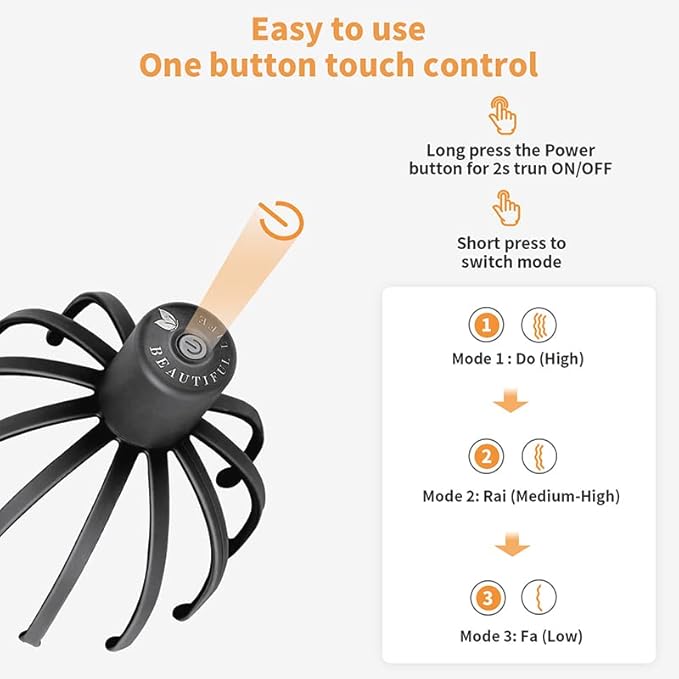 Electric Octopus Head Massager