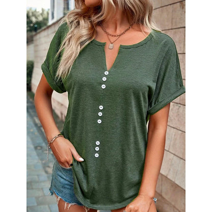 Summer Casual V-Neck Top