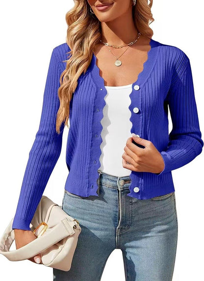 Early Autumn Knitted Cardigan Top