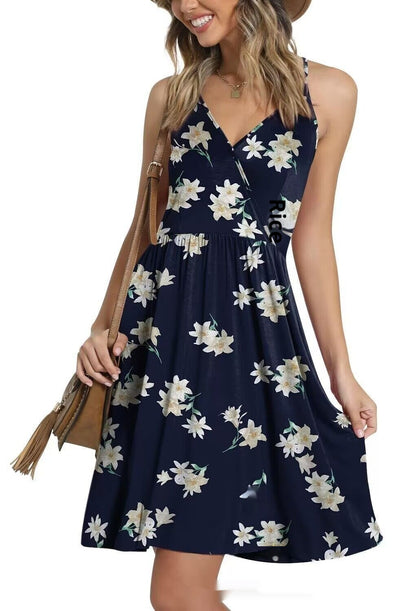 V-neck Strap Beach Skirt