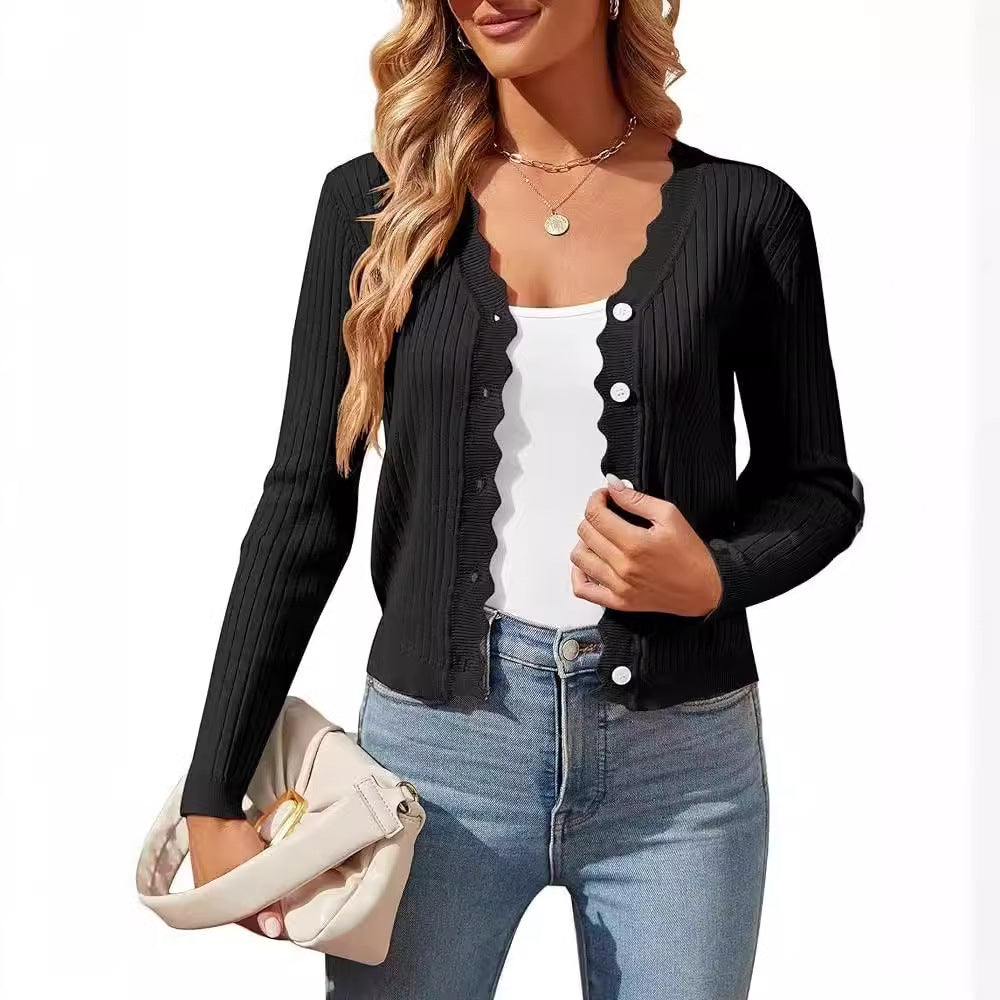 Early Autumn Knitted Cardigan Top