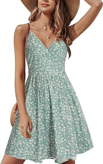 V-neck Strap Beach Skirt