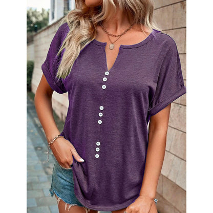 Summer Casual V-Neck Top