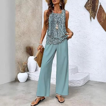 Women's Two-Piece Vest And Pants Set
