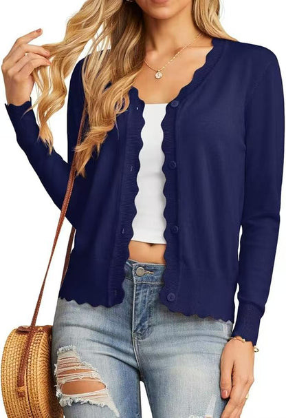 Fashion Short Knitted Cardigan Coat