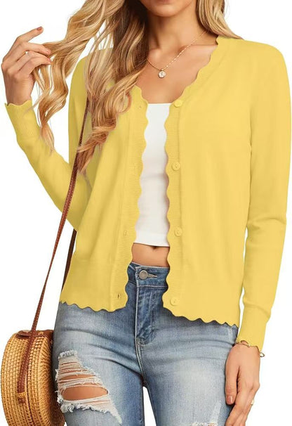 Fashion Short Knitted Cardigan Coat