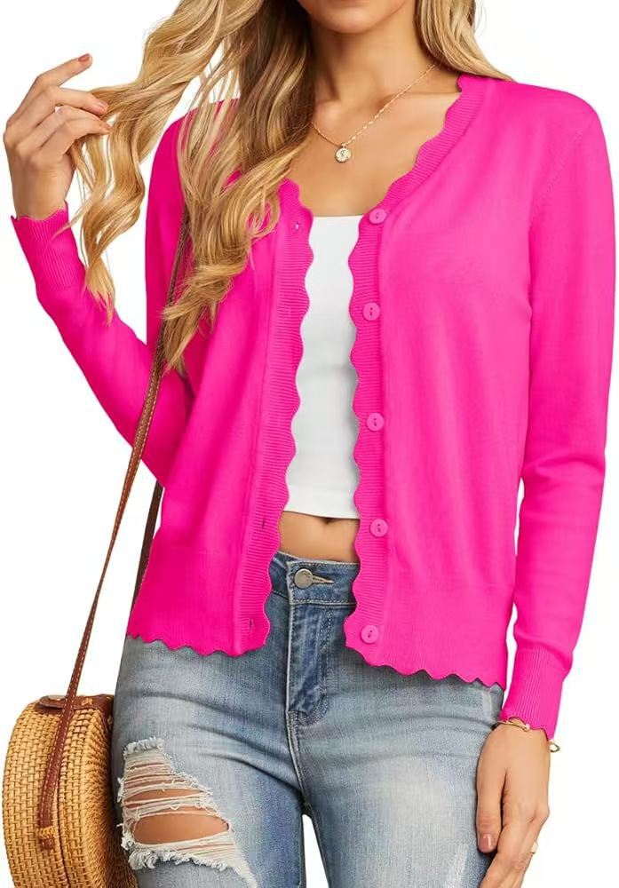 Fashion Short Knitted Cardigan Coat
