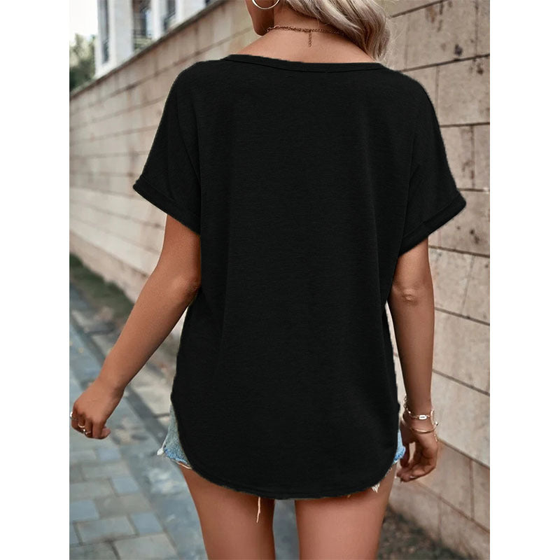 Summer Casual V-Neck Top
