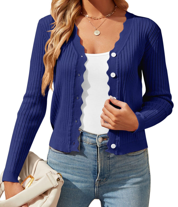 Early Autumn Knitted Cardigan Top