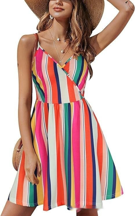 V-neck Strap Beach Skirt