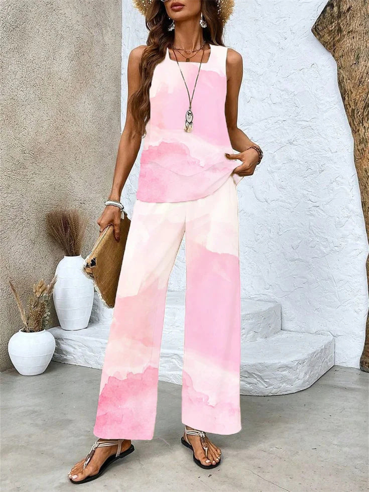 Women's Two-Piece Vest And Pants Set