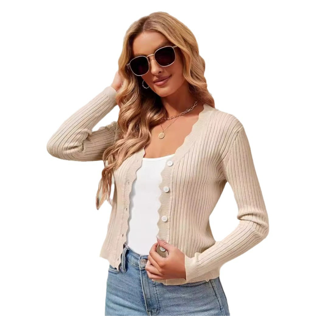 Early Autumn Knitted Cardigan Top