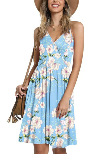 V-neck Strap Beach Skirt