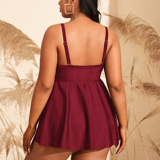 One Piece V-Neck Swimsuit