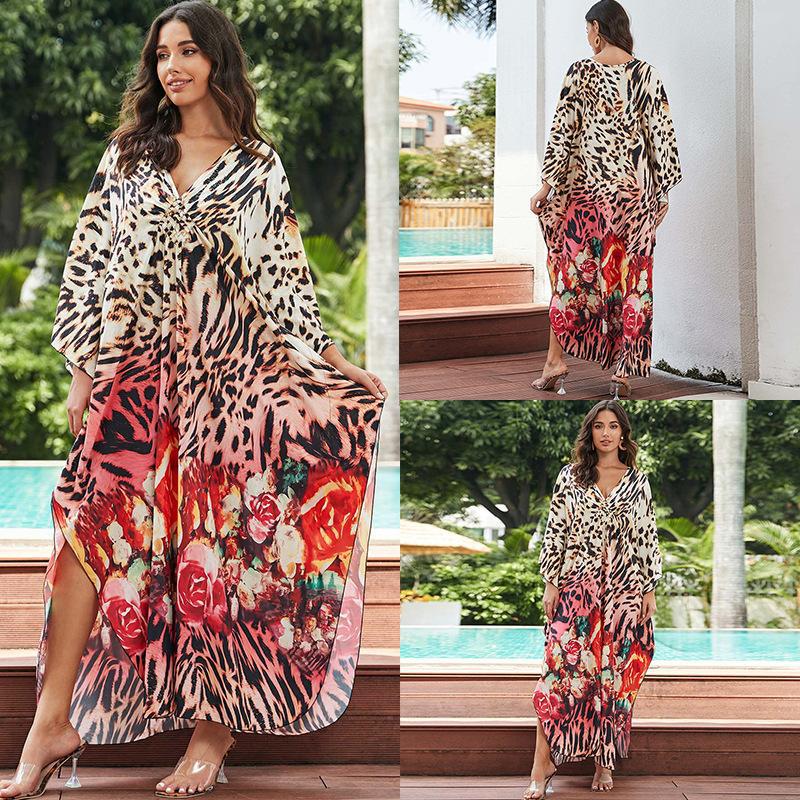 Colorful Woven Beach Kaftan