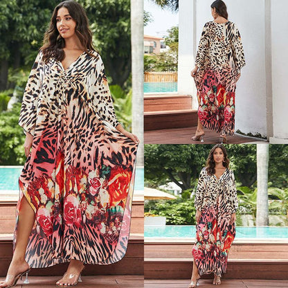 Colorful Woven Beach Kaftan